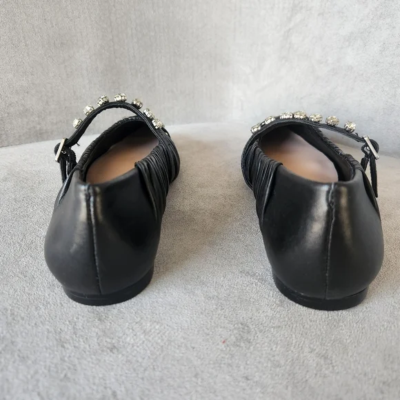 Antonio Melani Jennifer Sumko flats 8 black leather LyssaLou Mary Jane new $130 - Picture 13 of 14